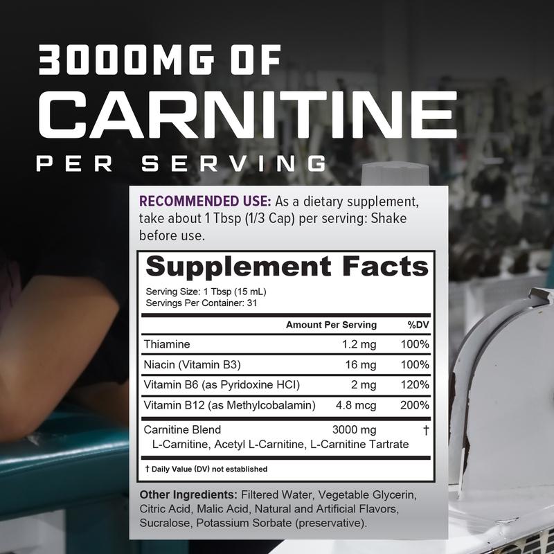 Cutler Nutrition Liquid Carnitine 3000